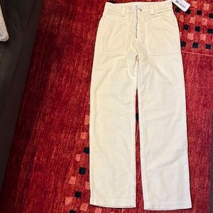 NEW with tags, BA&SH Fare Corduroy pants. Color: Ecru. Size: 0 (XSMALL)